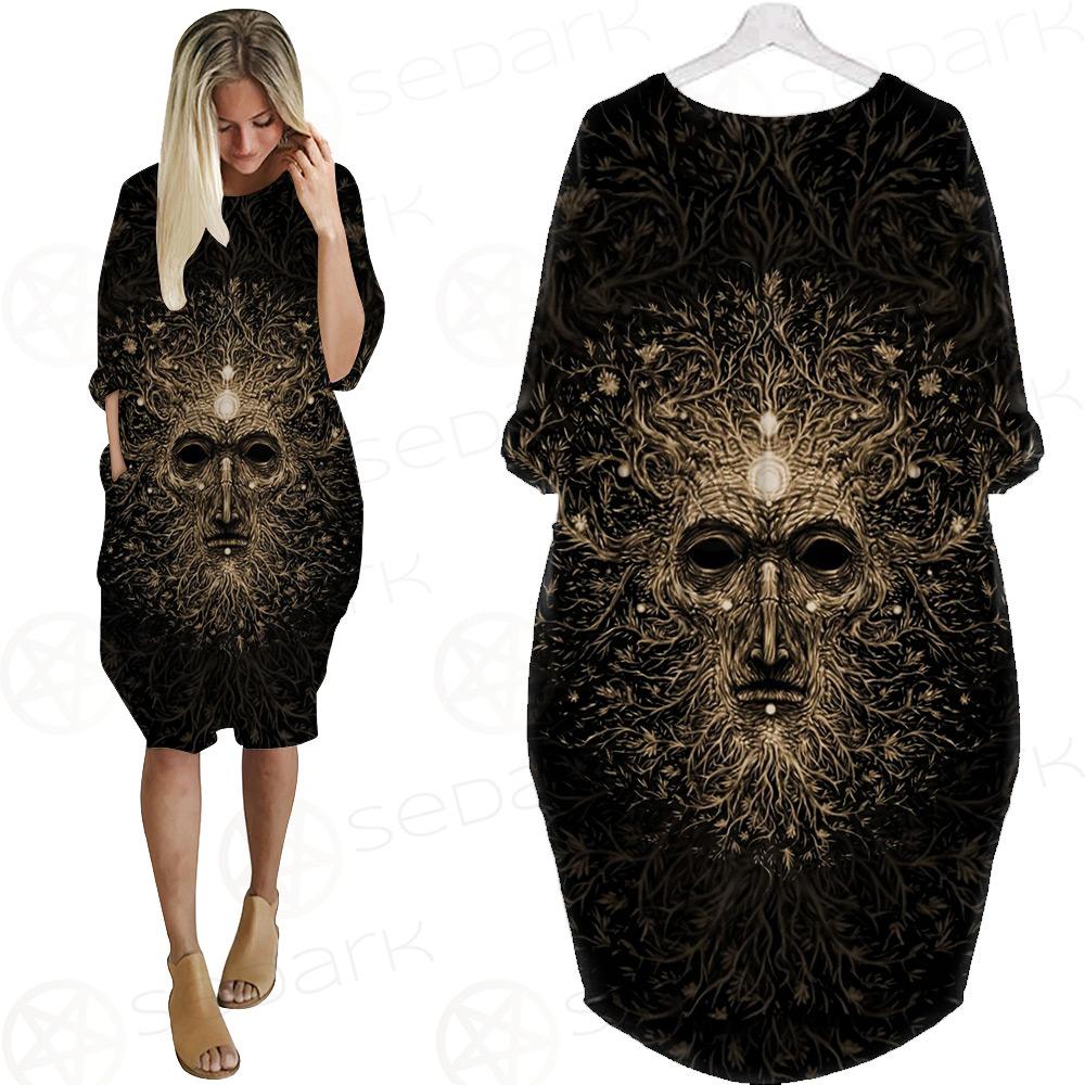 Forest Magic Character Batwing Pocket Dress