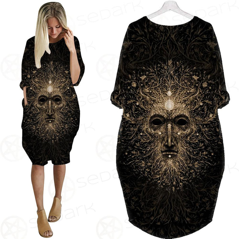 Forest Magic Character Batwing Pocket Dress