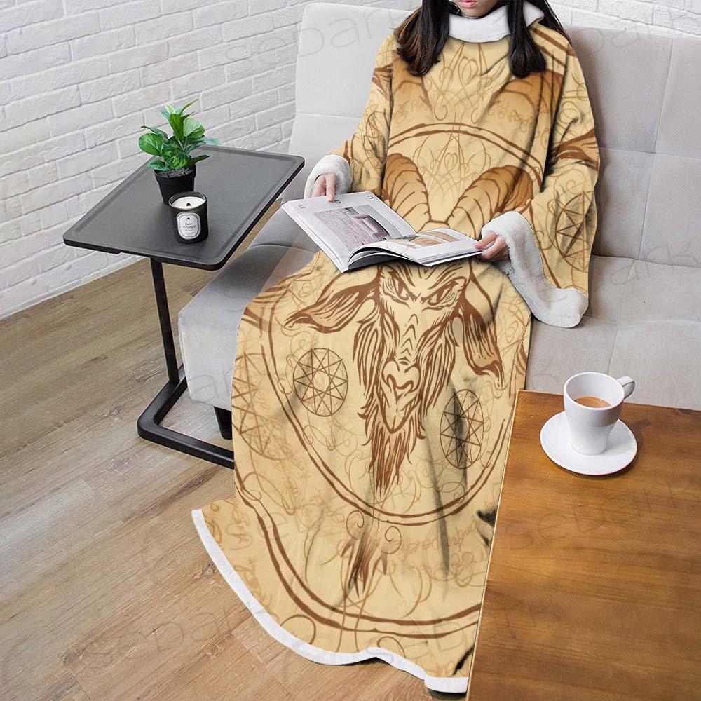 Pentagram Inscribed In A Circle SDN-1076 Sleeved Blanket
