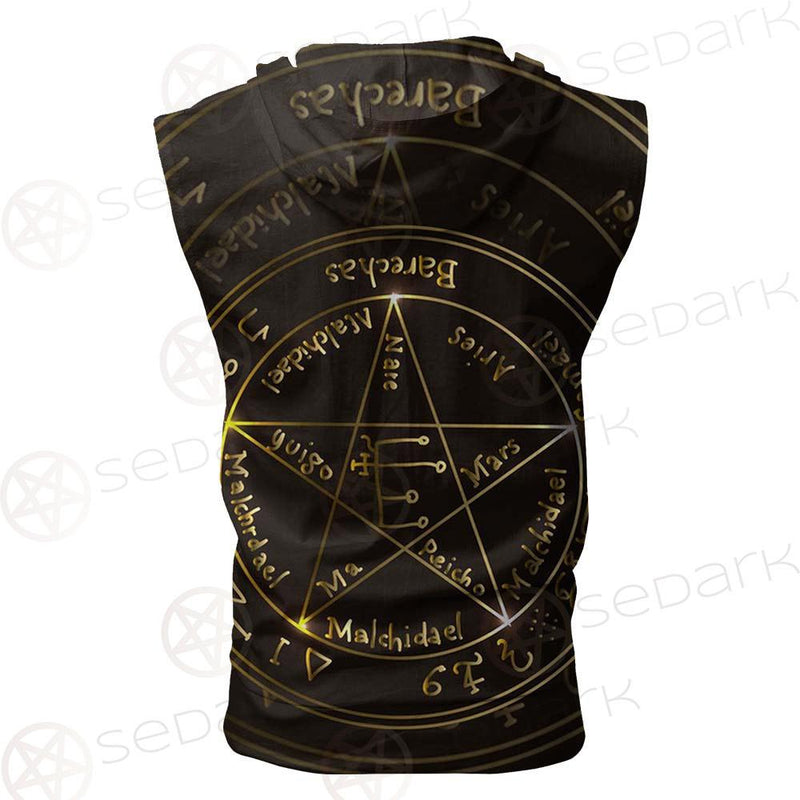 Vector Banner In Retro SDN-1077 Zip Sleeveless Hoodie