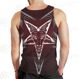 Goat Head On Pentagram SDN-1078 Men Tank-tops