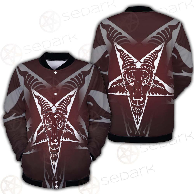 Goat Head On Pentagram SDN-1078 Button Jacket