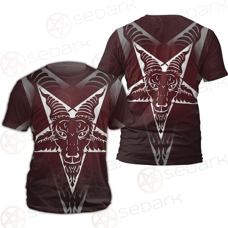 Goat Head On Pentagram SDN-1078 Unisex T-shirt