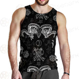 Devils Head With Horns SDN-1079 Men Tank-tops