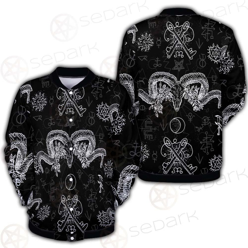 Devils Head With Horns SDN-1079 Button Jacket