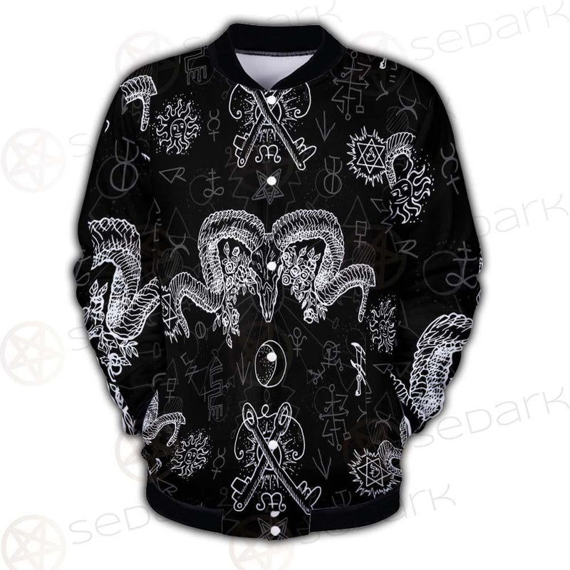 Devils Head With Horns SDN-1079 Button Jacket