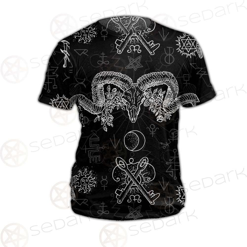 Devils Head With Horns SDN-1079 Unisex T-shirt