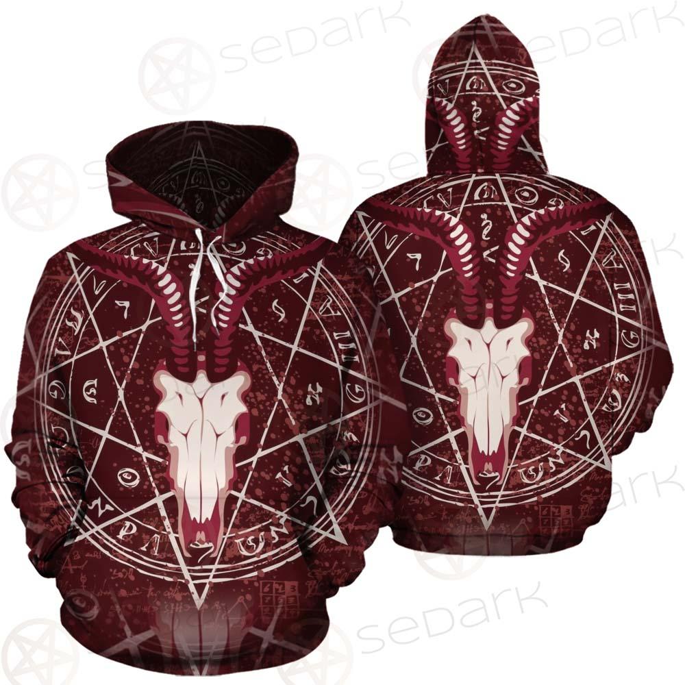 Pentagram With Magical Inscriptions SDN-1080 Hoodie & Zip Hoodie