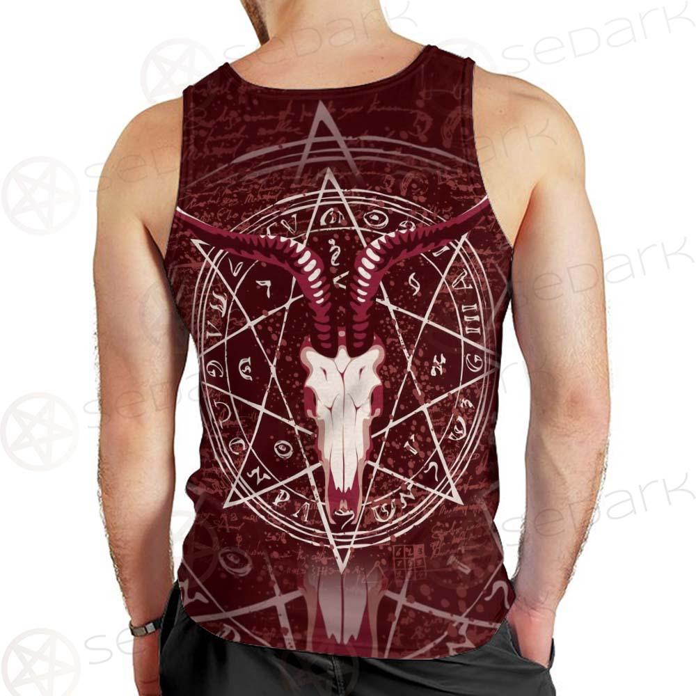 Pentagram With Magical Inscriptions SDN-1080 Men Tank-tops