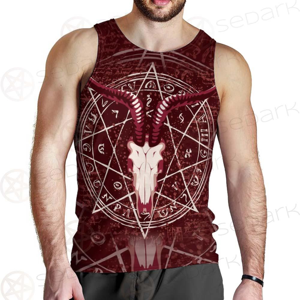 Pentagram With Magical Inscriptions SDN-1080 Men Tank-tops