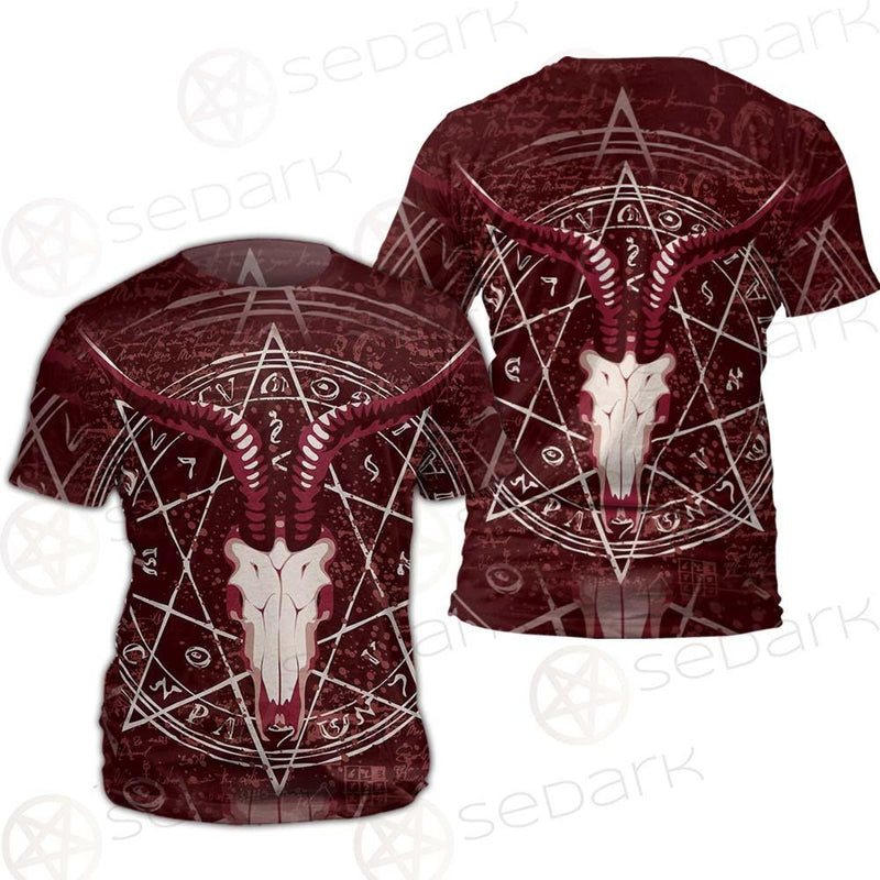 Pentagram With Magical Inscriptions SDN-1080 Unisex T-shirt