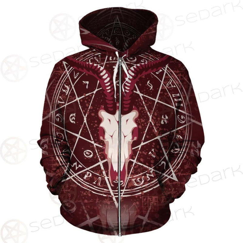 Pentagram With Magical Inscriptions SDN-1080 Hoodie & Zip Hoodie