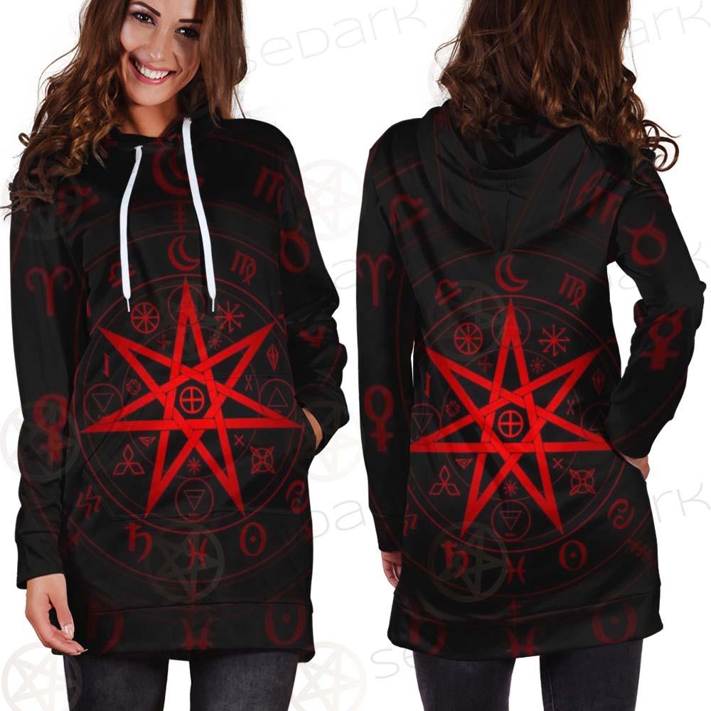Mystic Wicca Divination SDN-1082 Hoodie Dress
