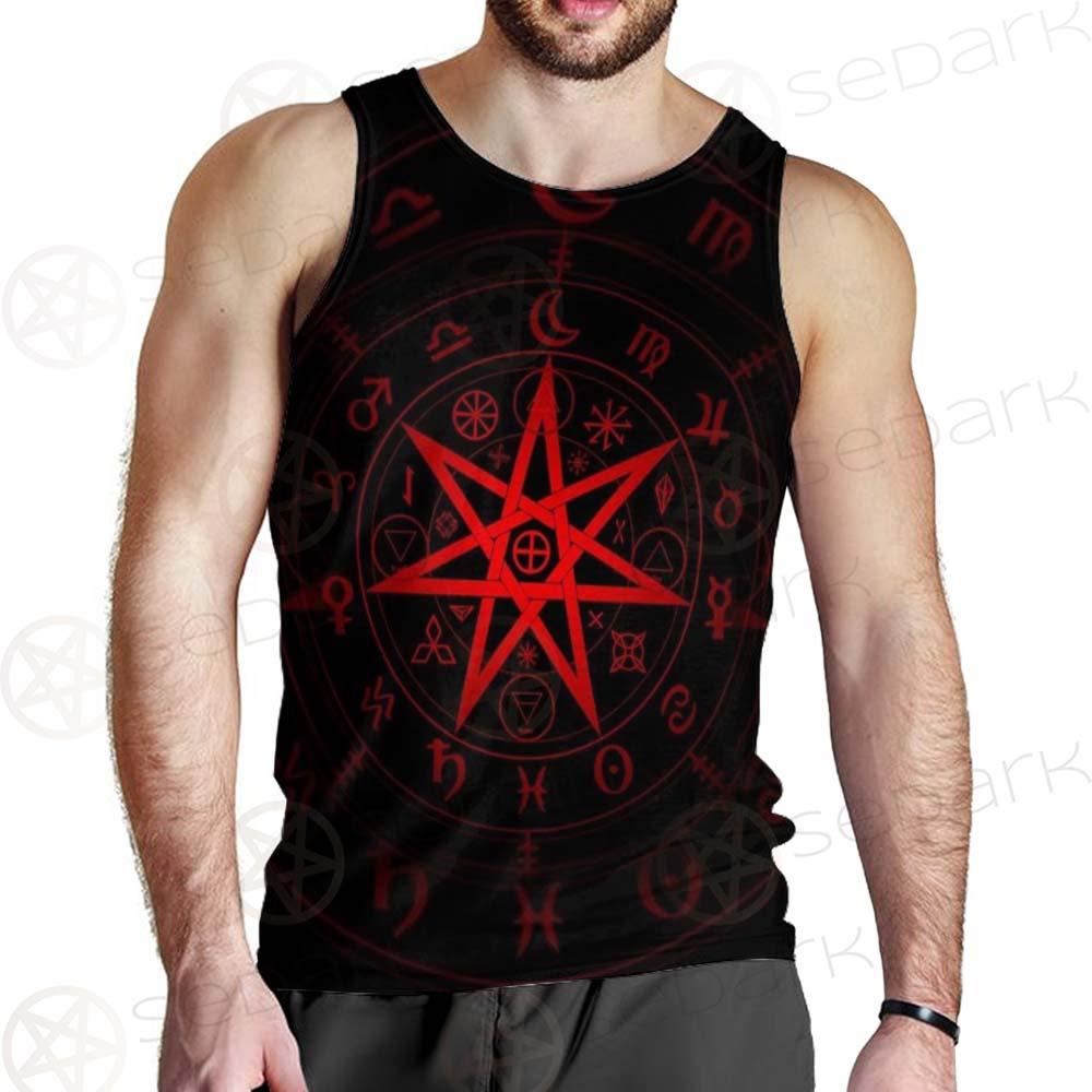Mystic Wicca Divination SDN-1082 Men Tank-tops