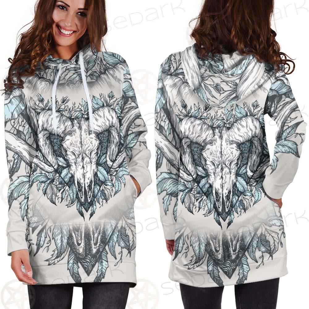 Binary Satanic Symbol SDN-1083 Hoodie Dress