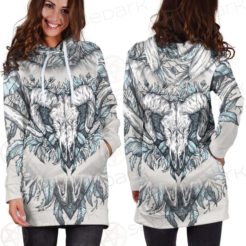 Binary Satanic Symbol SDN-1083 Hoodie Dress