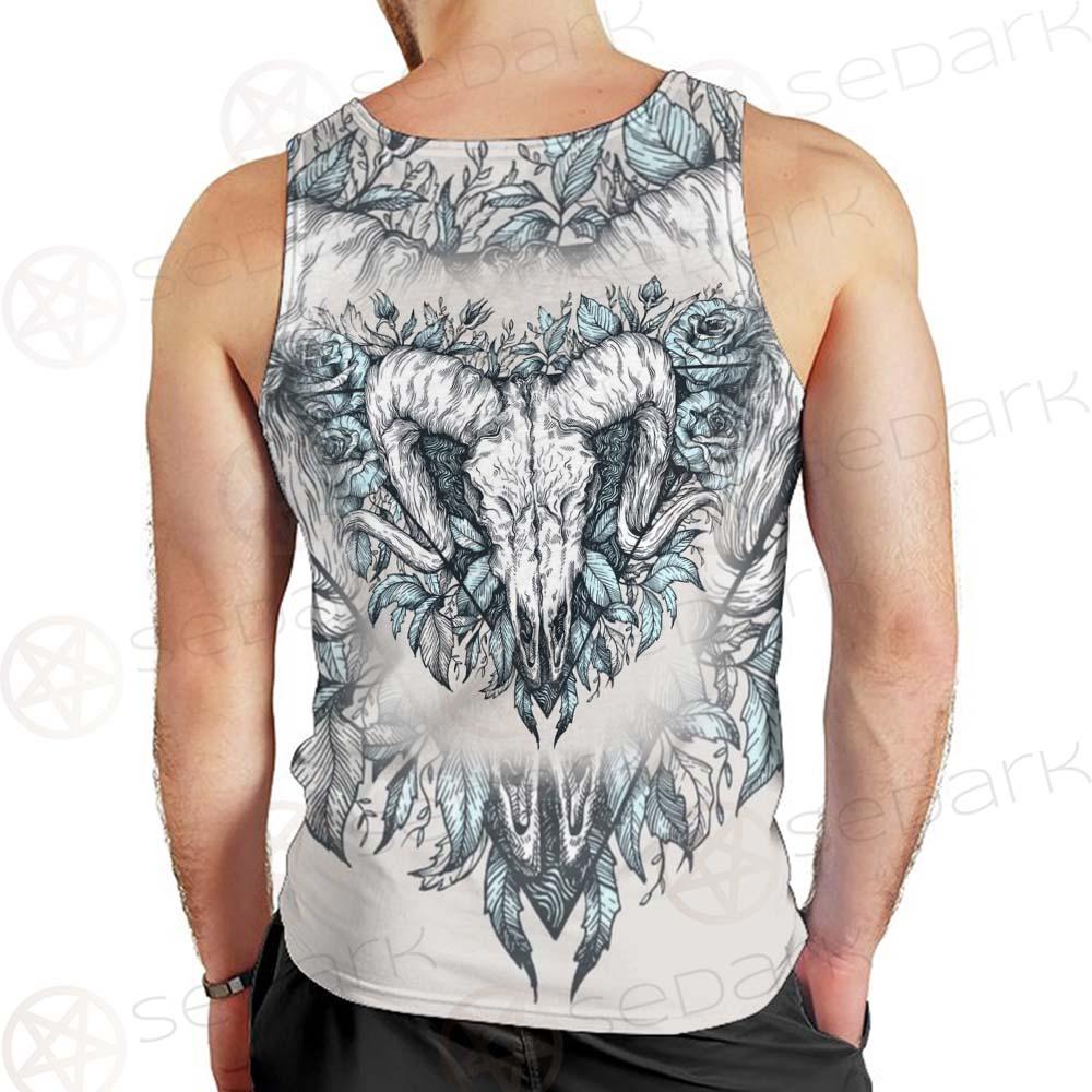Binary Satanic Symbol SDN-1083 Men Tank-tops