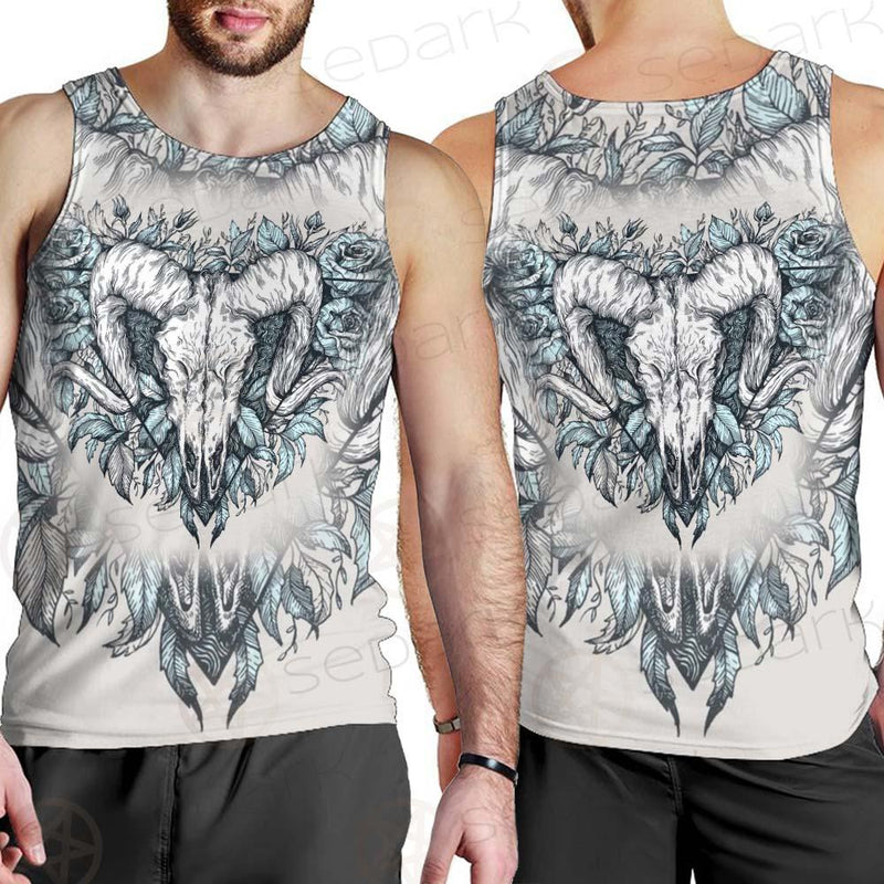 Binary Satanic Symbol SDN-1083 Men Tank-tops