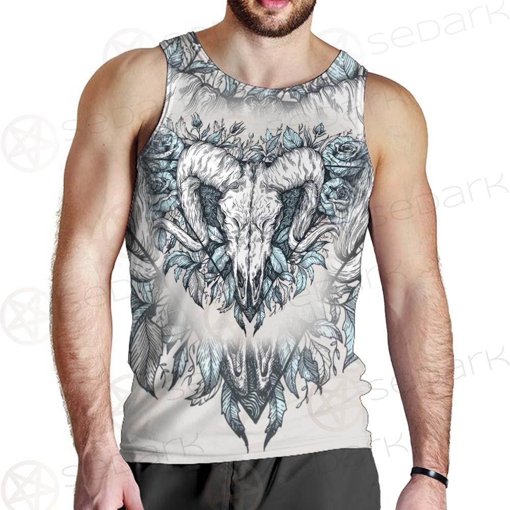 Binary Satanic Symbol SDN-1083 Men Tank-tops