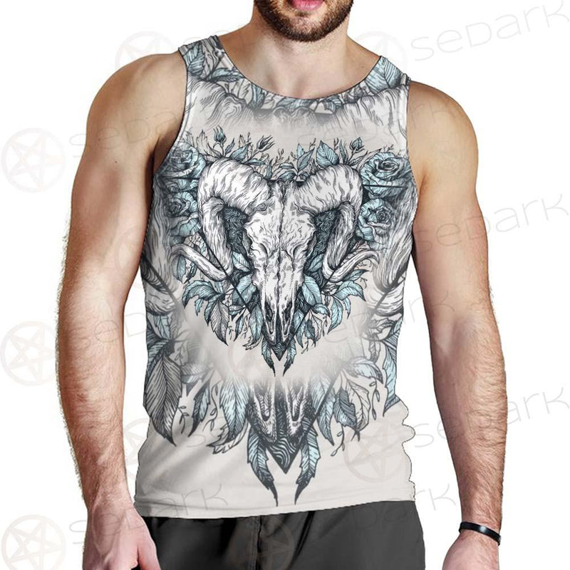 Binary Satanic Symbol SDN-1083 Men Tank-tops