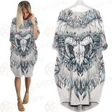 Binary Satanic Symbol SDN-1083 Batwing Pocket Dress