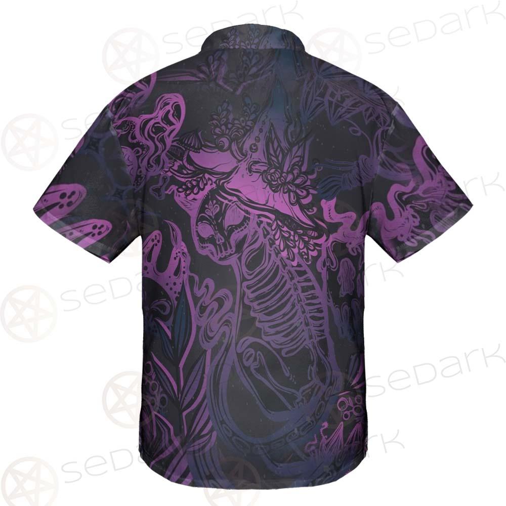 Vector Composition With Mystical Cat Skeleton SDN-1085 Shirt Allover