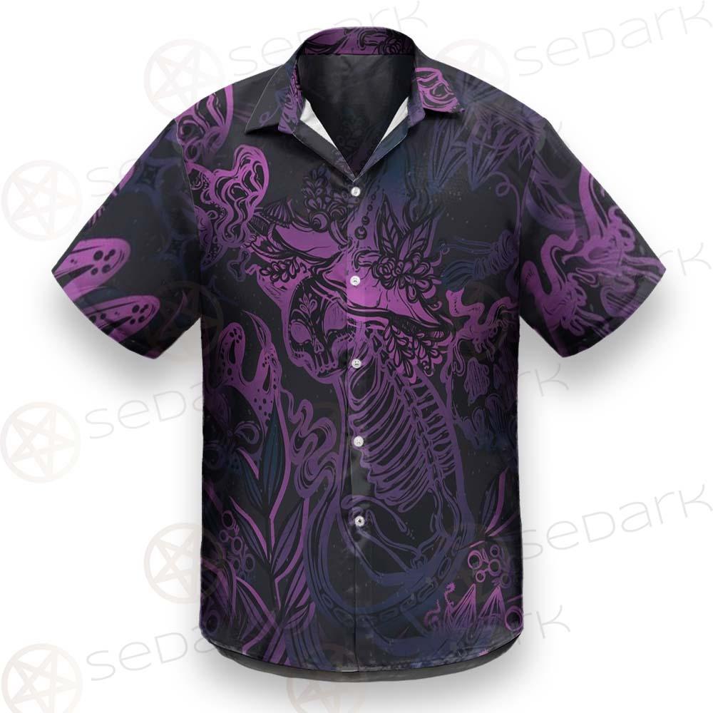 Vector Composition With Mystical Cat Skeleton SDN-1085 Shirt Allover