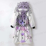 Dreamcatcher With Four Eyed Cat SDN-1086 Oversized Sherpa Blanket Hoodie