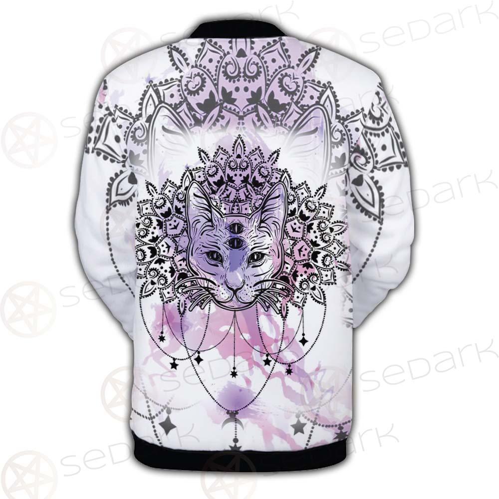 Dreamcatcher With Four Eyed Cat SDN-1086 Button Jacket