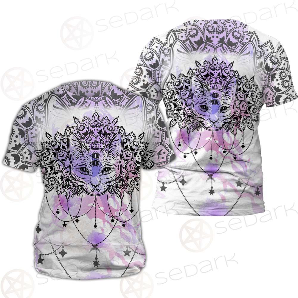 Dreamcatcher With Four Eyed Cat SDN-1086 Unisex T-shirt
