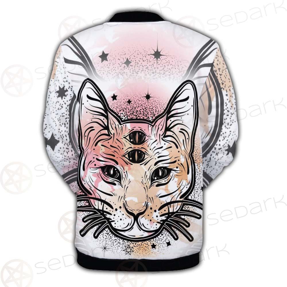 Illustration With Four Eyed Magic Cat SDN-1088 Button Jacket