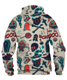 Halloween Objects Seamless Pattern Hoodie
