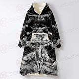 Hail Satan SDN-1130 Oversized Sherpa Blanket Hoodie