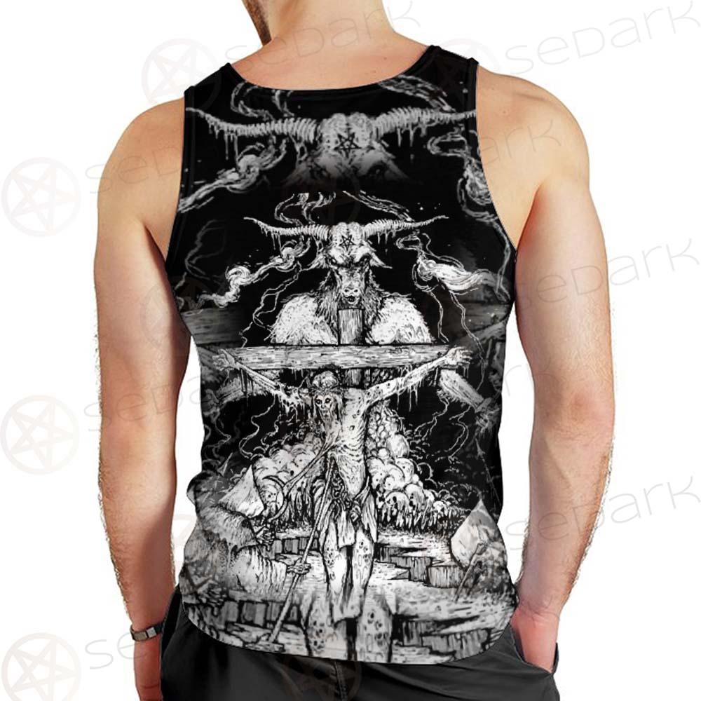 Hail Satan SDN-1130 Men Tank-tops