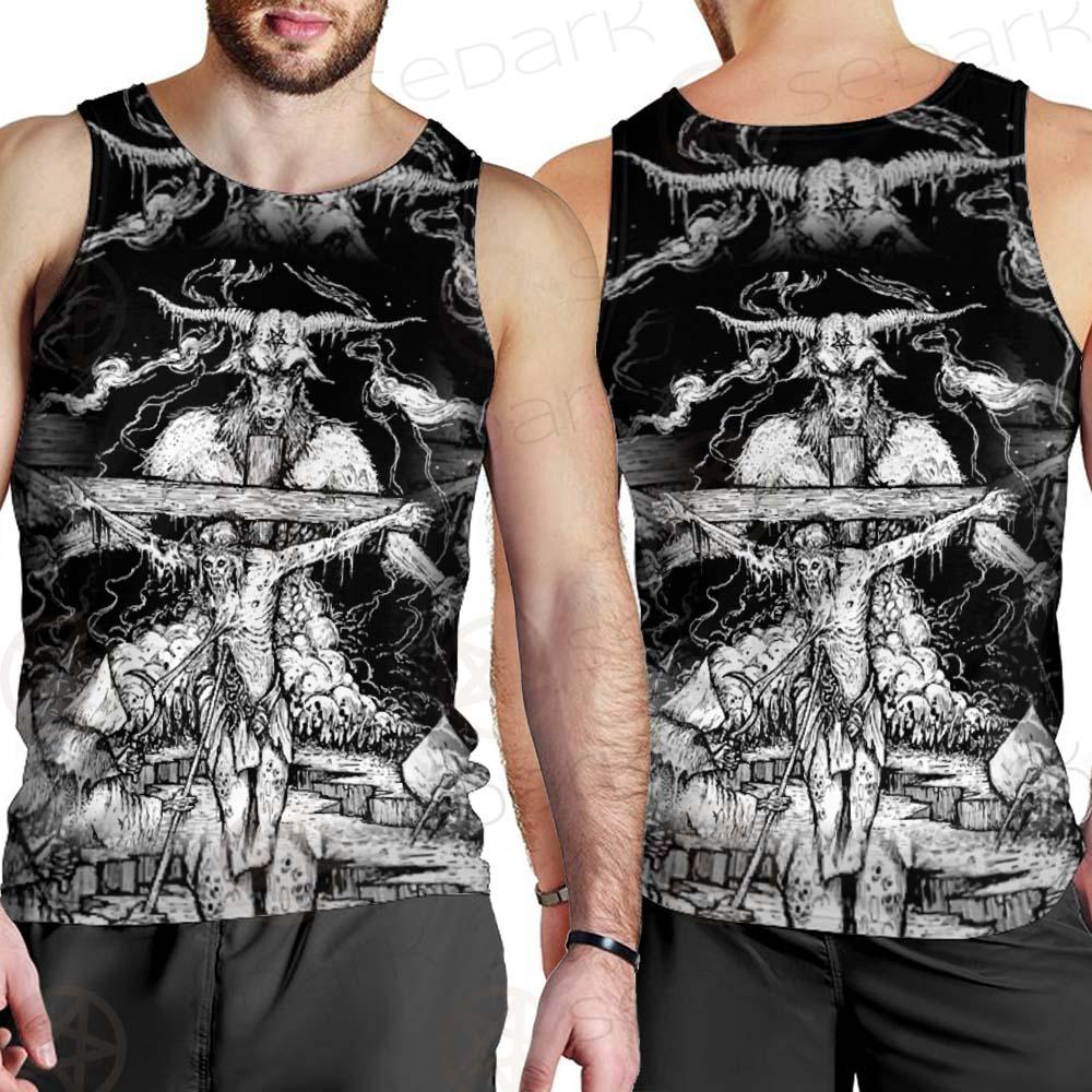 Hail Satan SDN-1130 Men Tank-tops