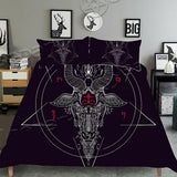 Satanic Bedding set - Red text