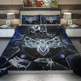 Gothic Death Moth Skull Bedding Set