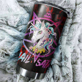 Hail Satan Unicorn Tumbler Cup
