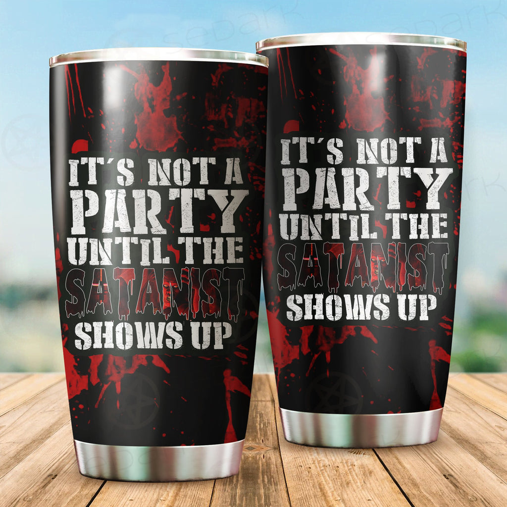 Satanist Shows Up Tumbler Cup