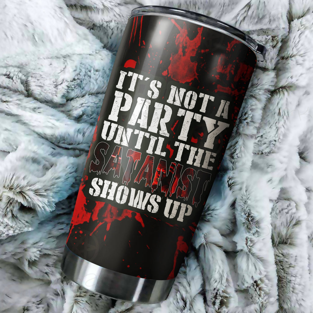 Satanist Shows Up Tumbler Cup