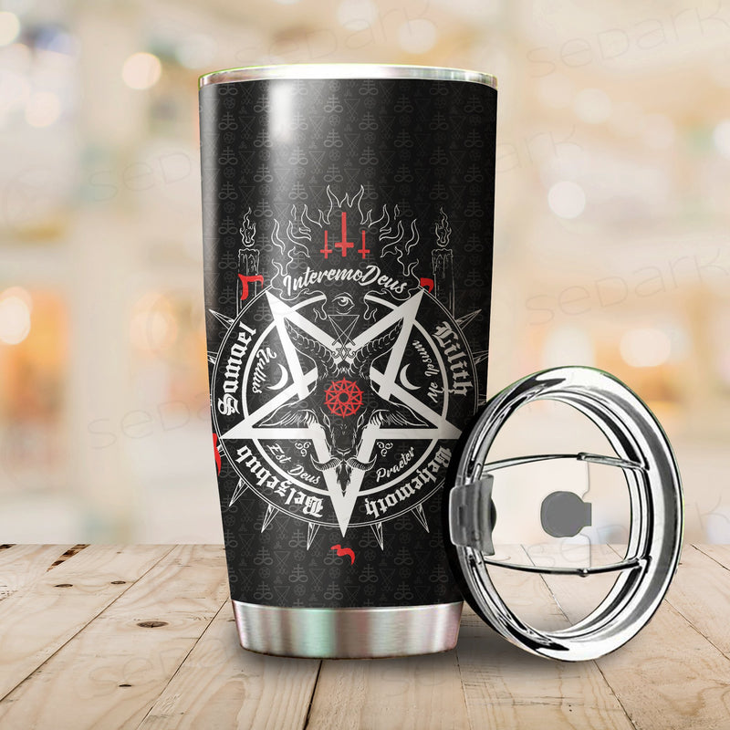Satan 5 Letters Tumbler Cup