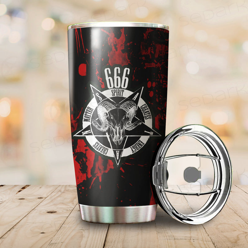 666 Satan Tumbler Cup