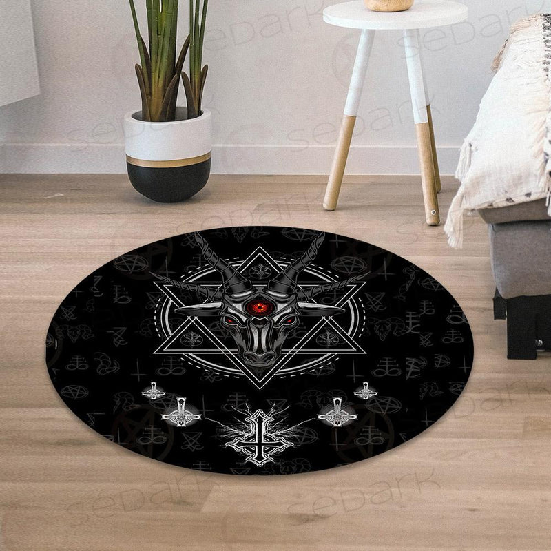 Goat Head SED-0039 Round Carpet
