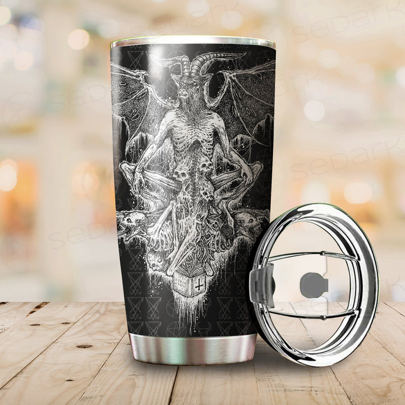 Satanic Skull Tumbler Cup