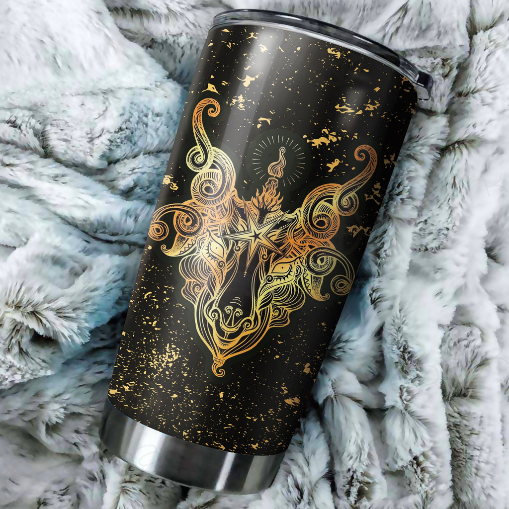 Goat Head Art Tumbler Cup
