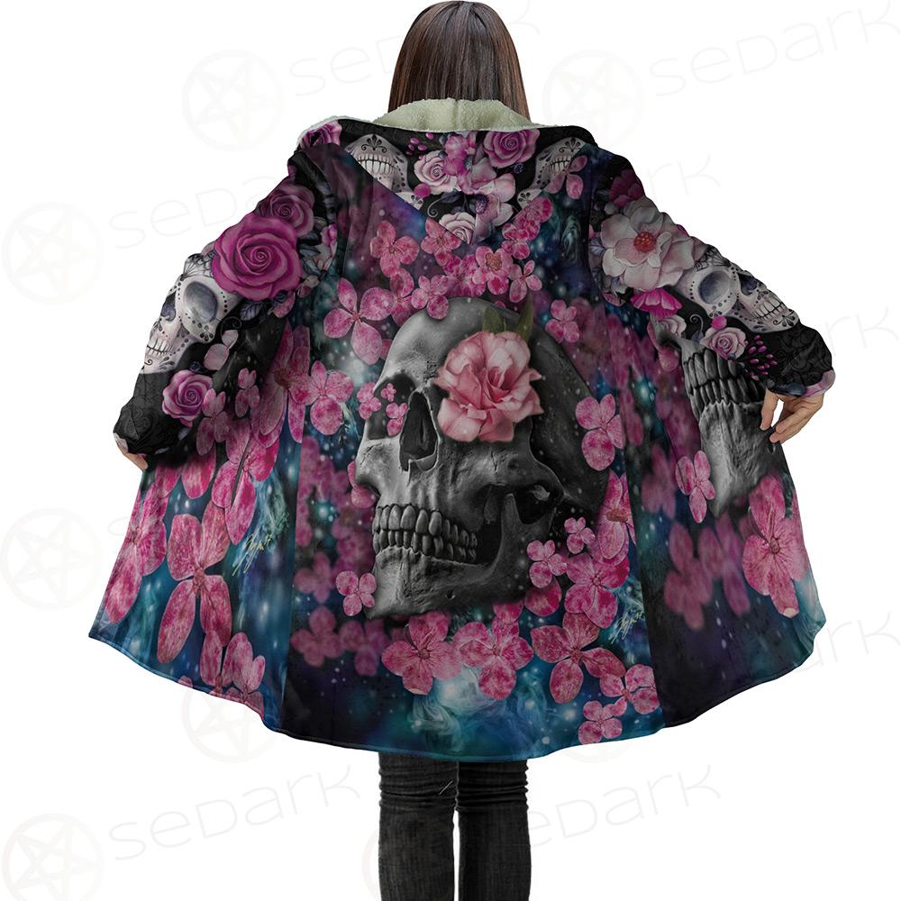 Skull Flower Cloak with bag
