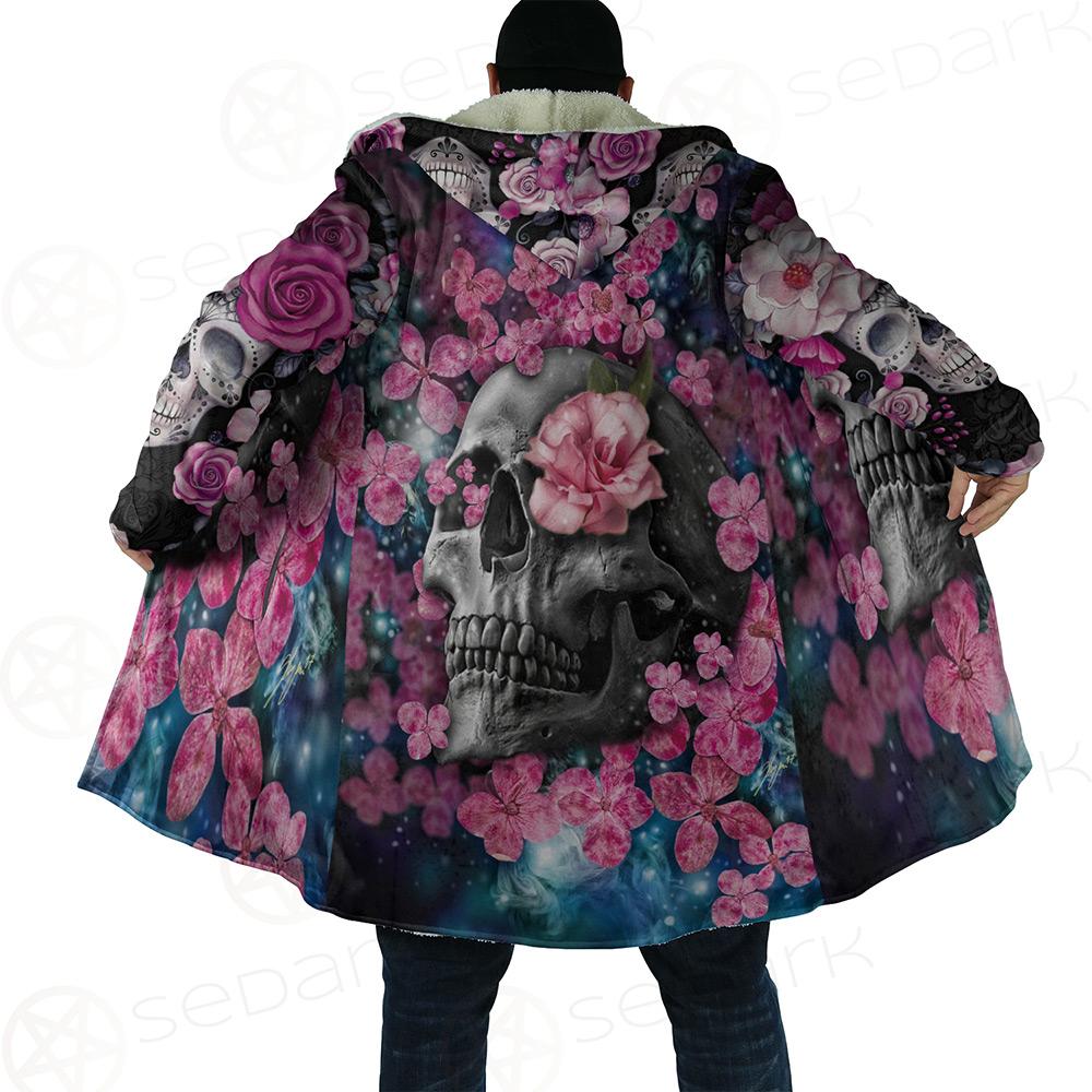 Skull Flower Cloak with bag
