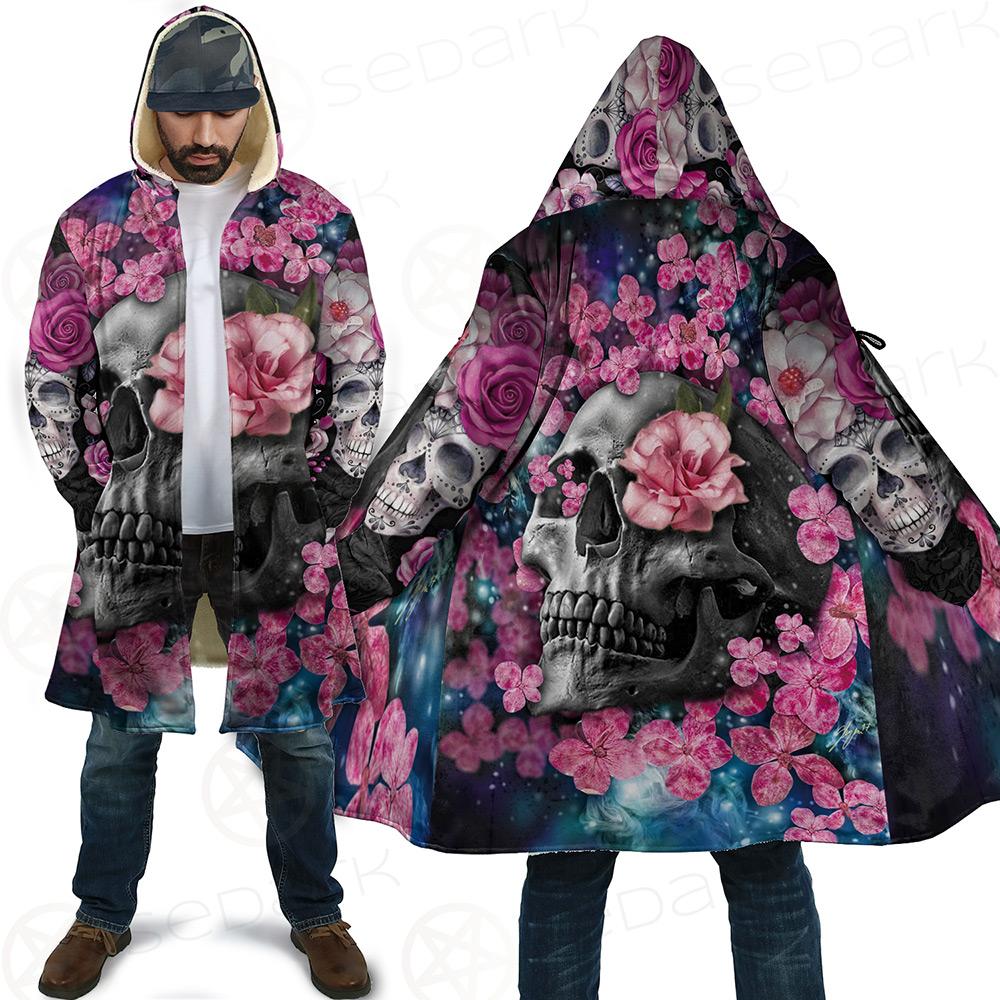 Skull Flower Cloak with bag