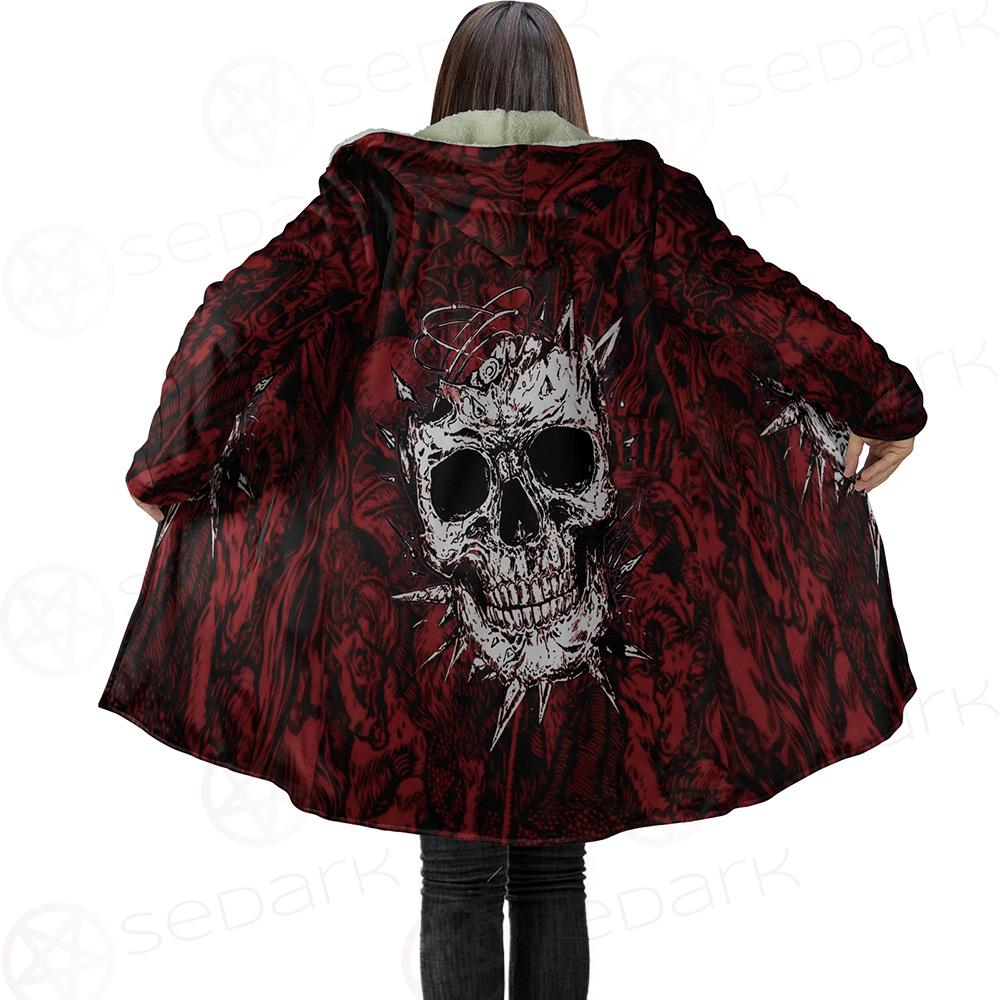 Skull Satan background SED-0083 Cloak with bag