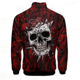 Skull Satan background SED-0083 Stand-up Collar Jacket